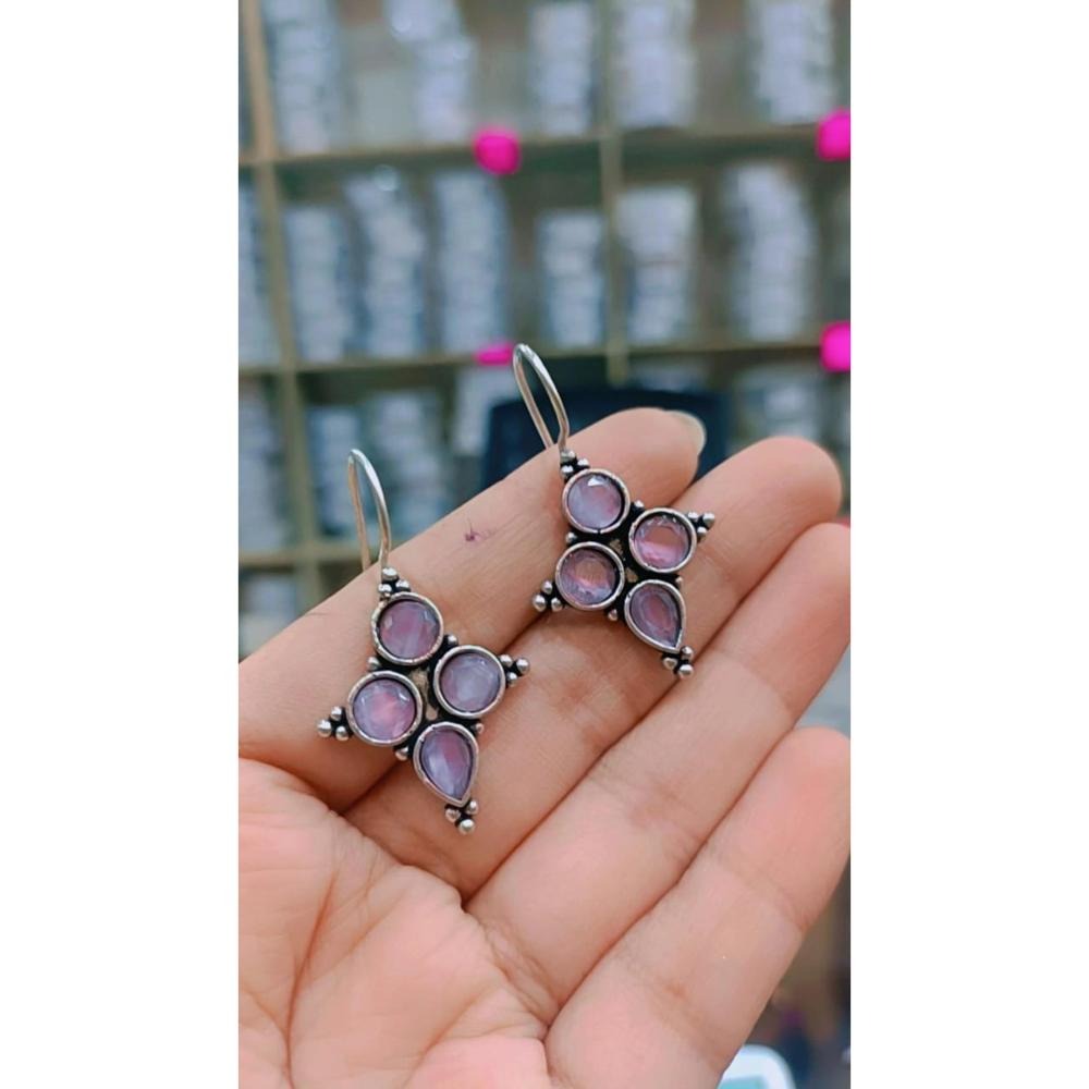 Akruti Collection Oxidised Plated Dangler Earrings