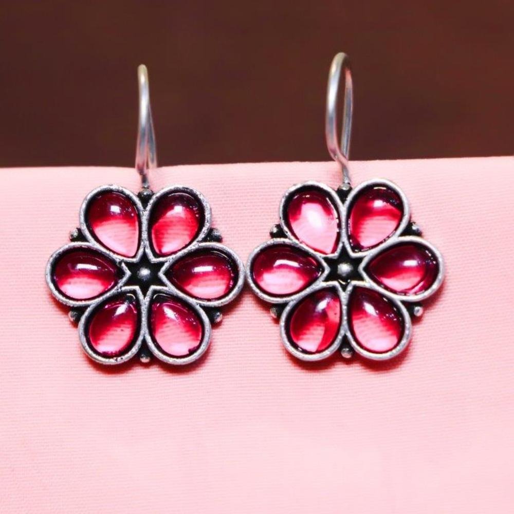 Akruti Collection Oxidised Plated Dangler Earrings