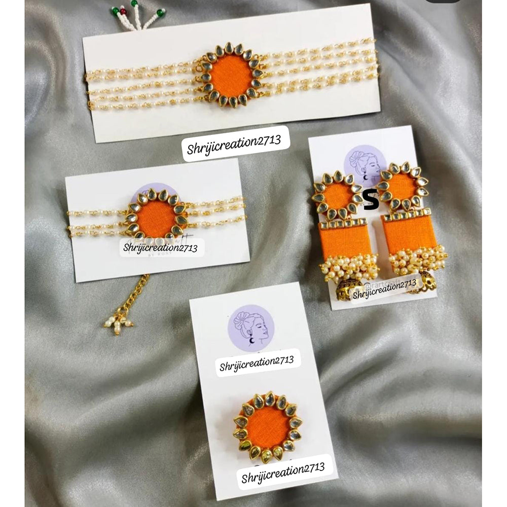 Shrijicreation Gold Plated Handmade Combo Necklace Set