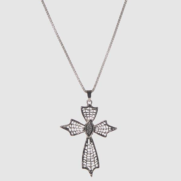 Urthn Rhodium Plated Chain Pendant - 1203003