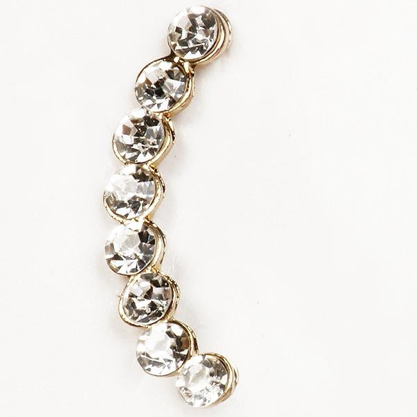 Urthn Austrian Stone Gold Plated Single Ear Cuff - 1302506