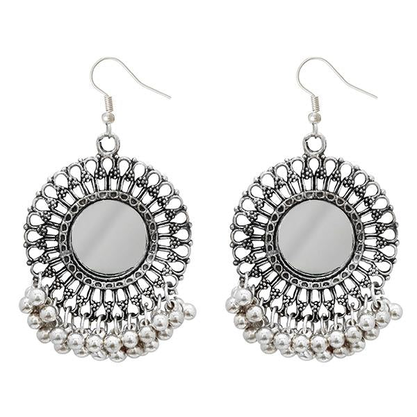 Jeweljunk Oxidised Plated Afghani Earrings - 1308362B