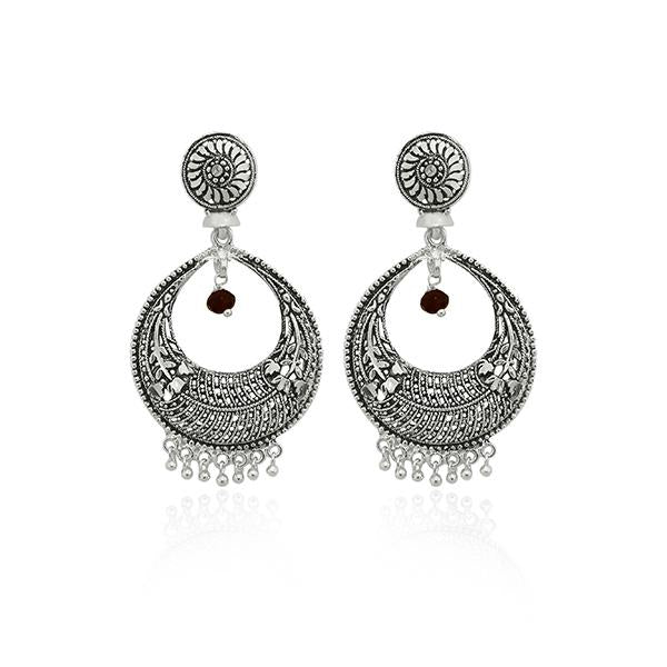 Jeweljunk Rhodium Plated Dangler Earrings - 1308531B