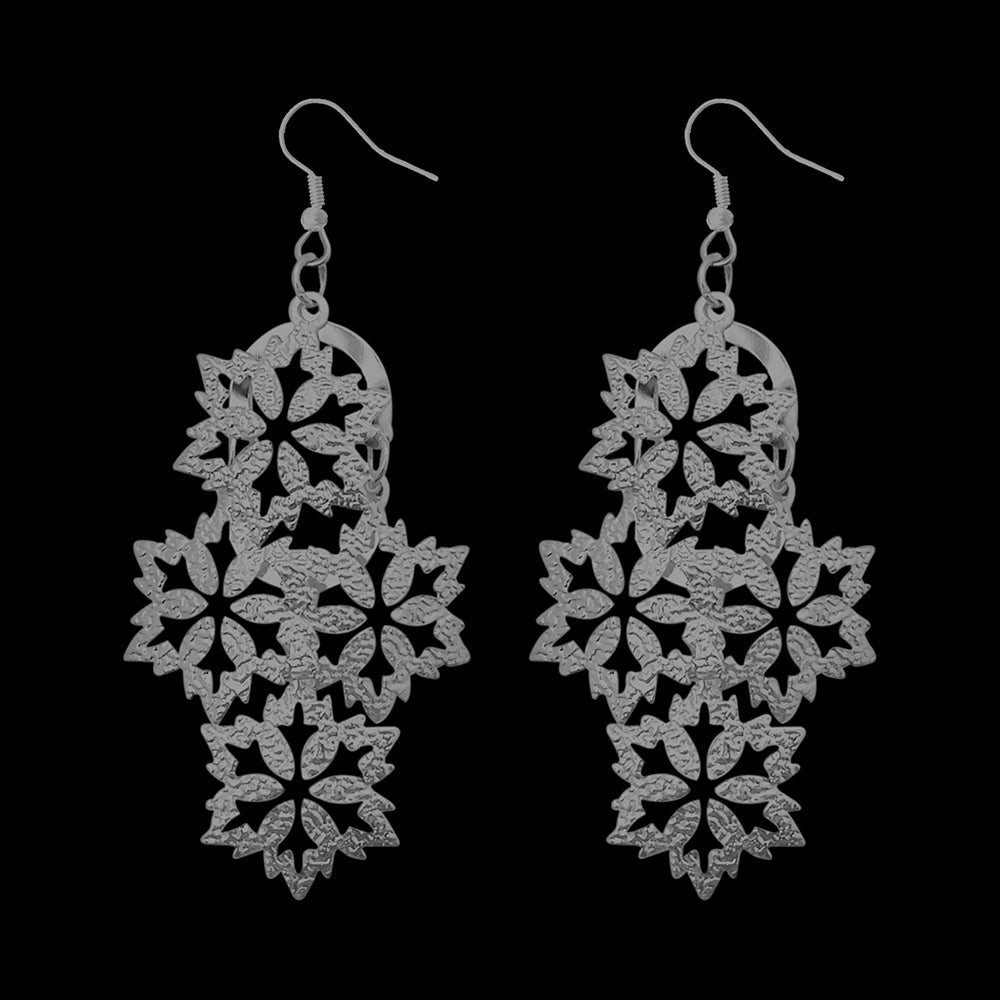 Urthn Oxidised Plated Designer Dangler Earrings