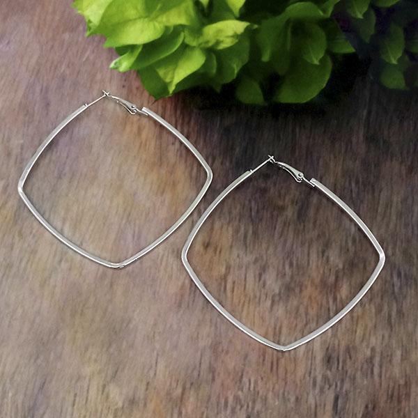 Urthn Silver Plated Hoop Earrings