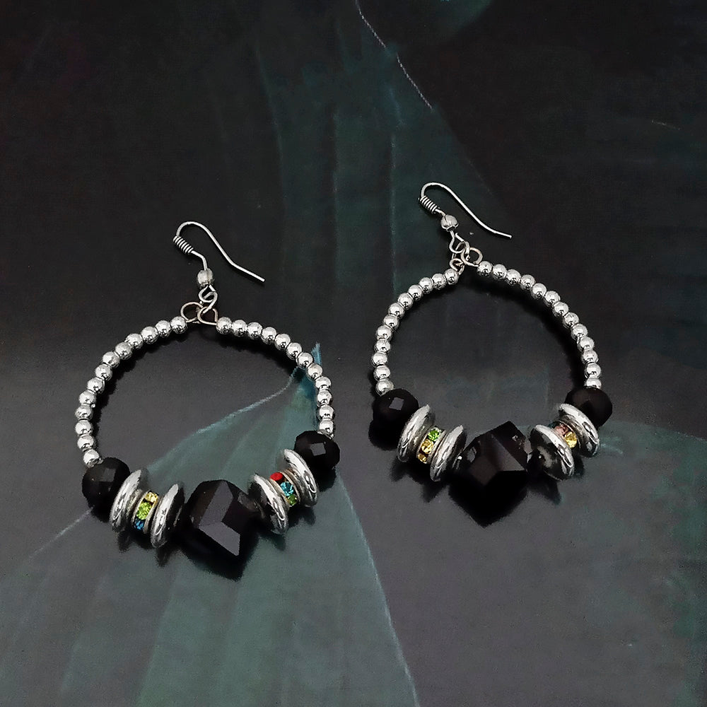 Jeweljunk Silver Plated Dangler Earrings