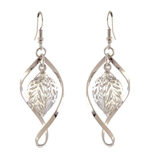Urthn Silver Plated Austrian Stone Dangler Earrings - 1310647C