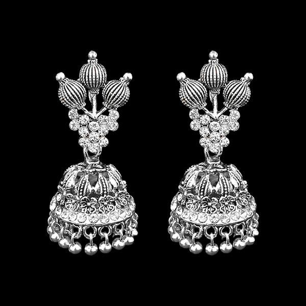 Jeweljunk Oxidised Beads Drop DanglerJhumki Earrings - 1311268