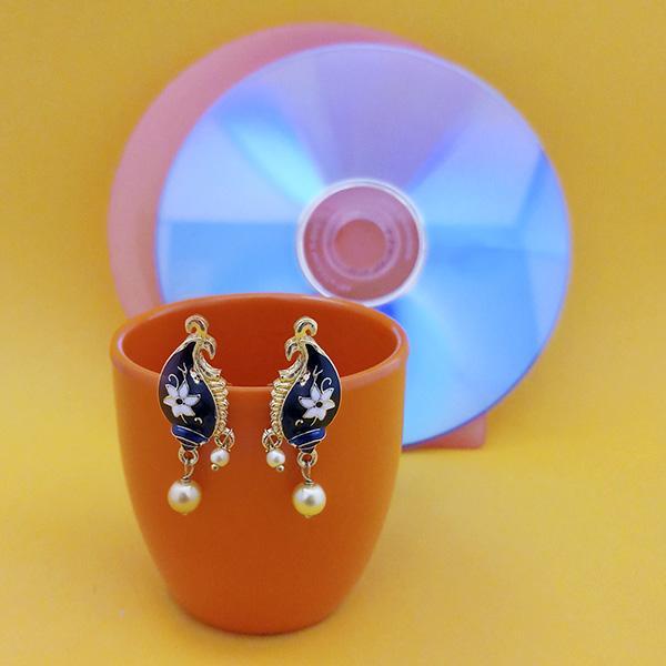Urthn Fashions Blue Meenakari Earrings - 1314402C