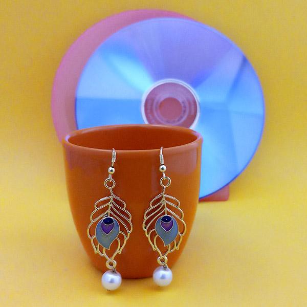 Urthn Fashions Blue Meenakari Earrings - 1314403C