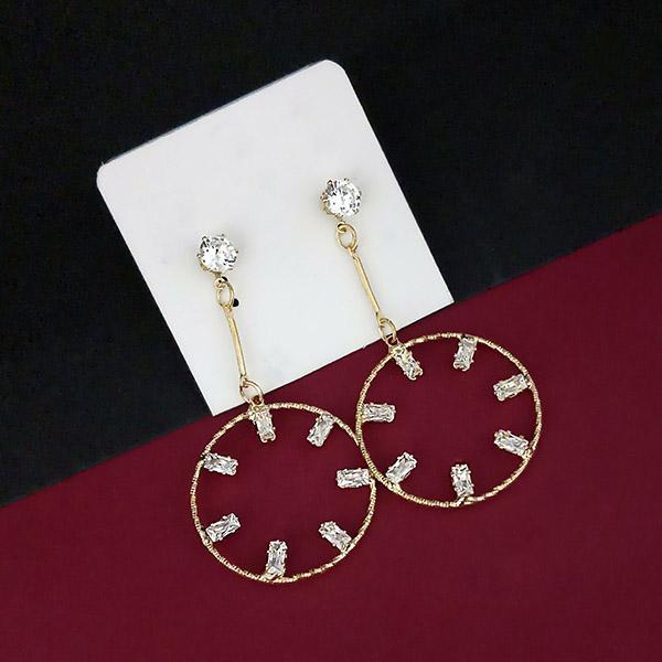 Urthn Gold Plated AD Stone Dangler Earrings - 1315812