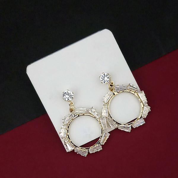 Urthn AD Stone Gold Plated Dangler Earrings - 1315850A