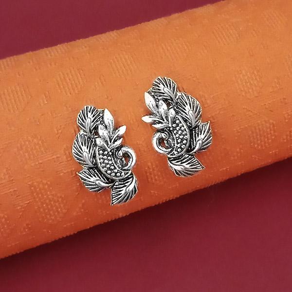 Jeweljunk Oxidised Plated Stud Earrings - 1316011