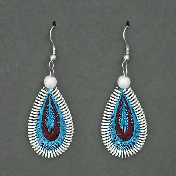 Tip Top Fashions Rhodium Plated Multi Thread Dangler Earrings - 1316106B