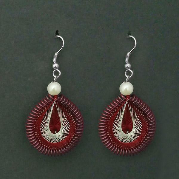 Tip Top Fashions Rhodium Plated Multi Thread Dangler Earrings - 1316108I