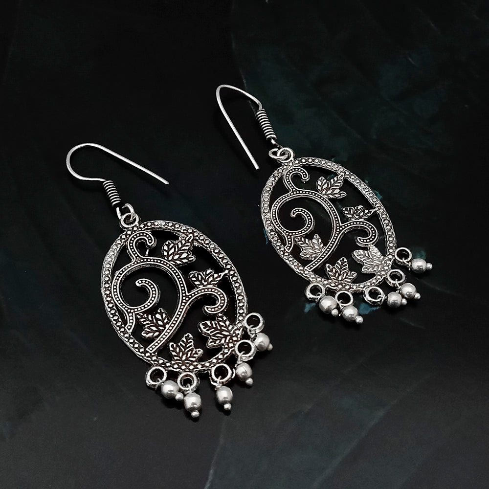 Jeweljunk Silver Plated Dangler Earrings