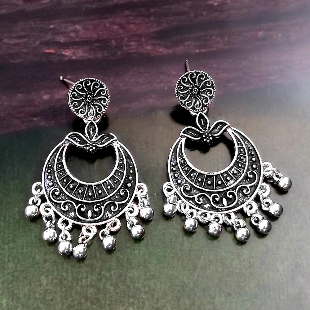 Woma Silver Plated Dangler Earrings - 1318253