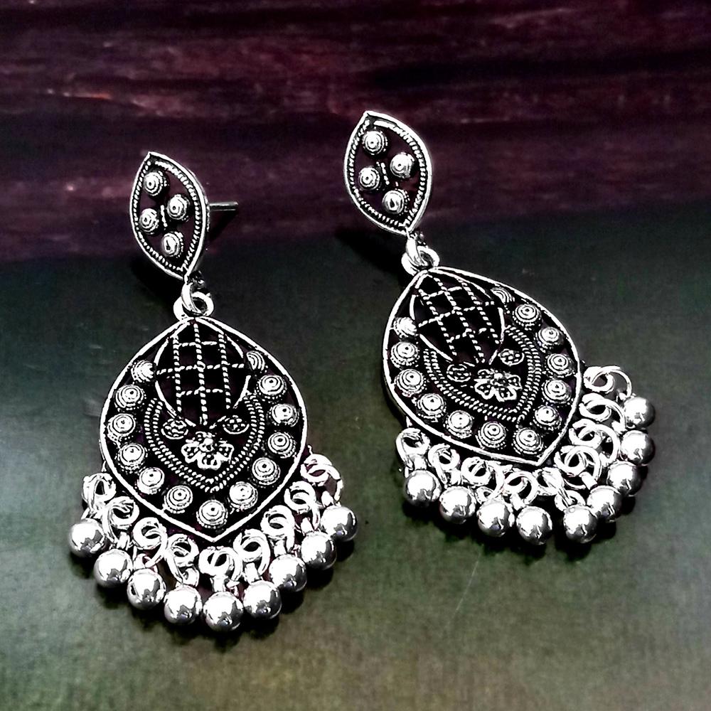 Woma Silver Plated Dangler Earrings - 1318268
