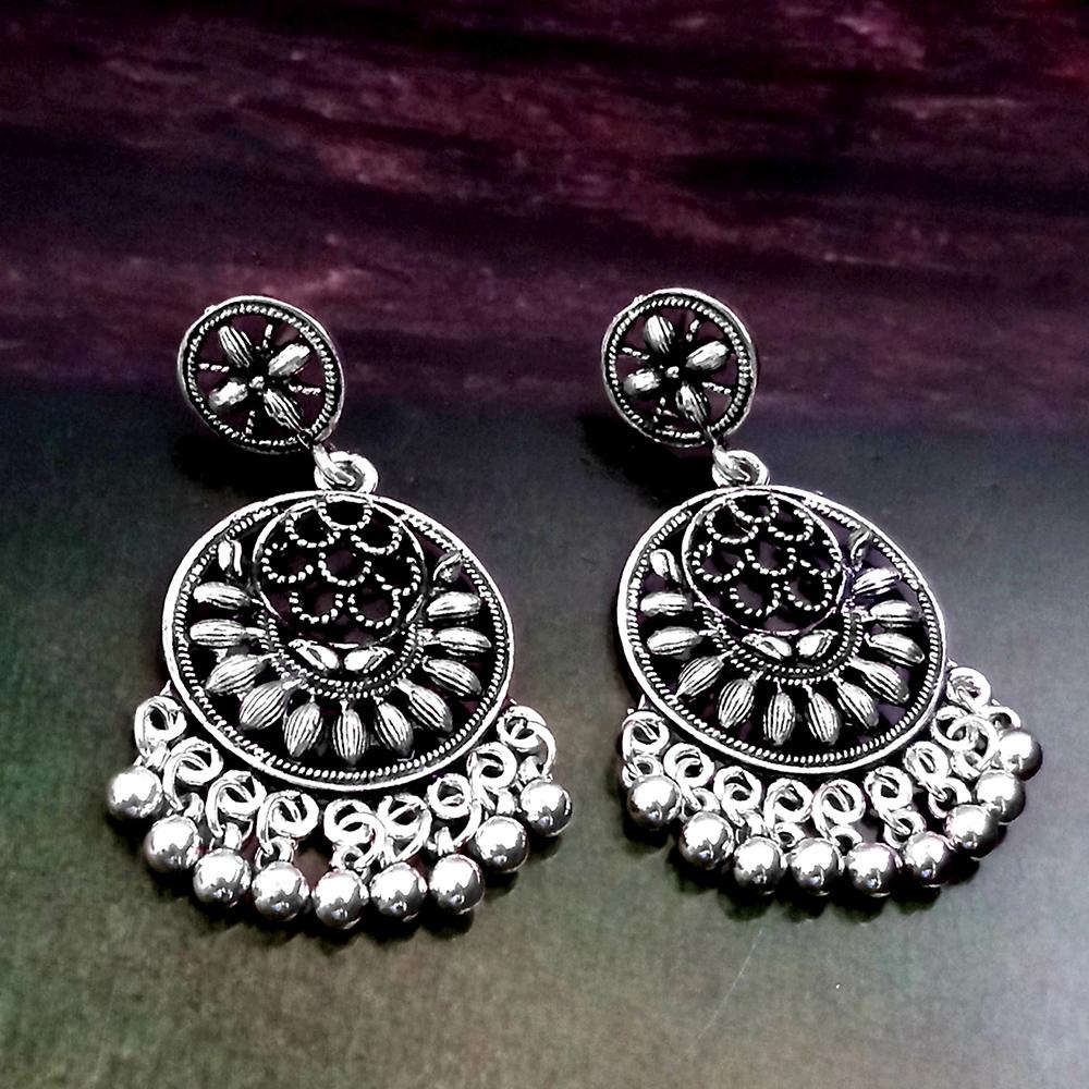 Woma Silver Plated Dangler Earrings - 1318269
