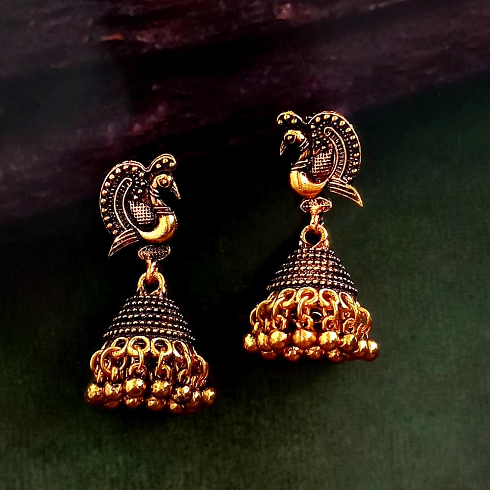 Woma Gold Plated Dangler Earrings - 1318271A