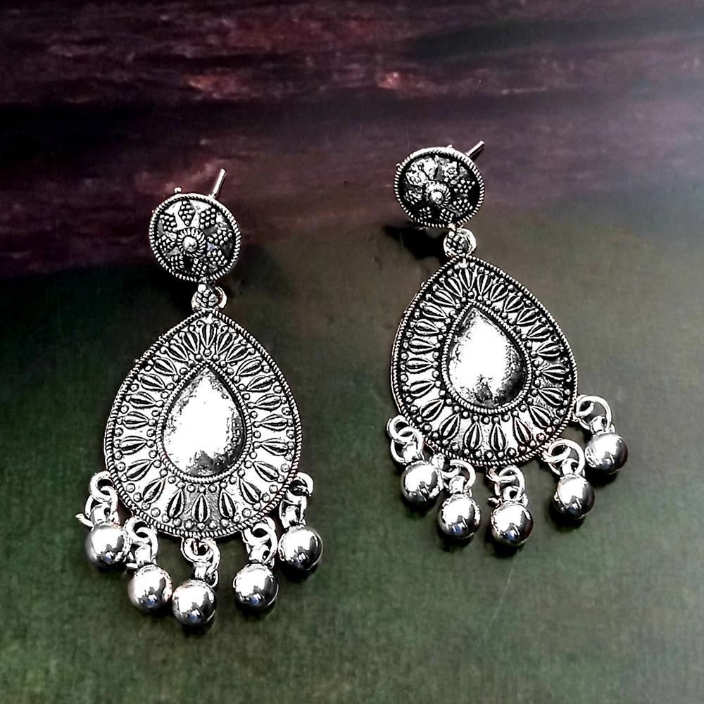 Woma Silver Plated Dangler Earrings - 1318293