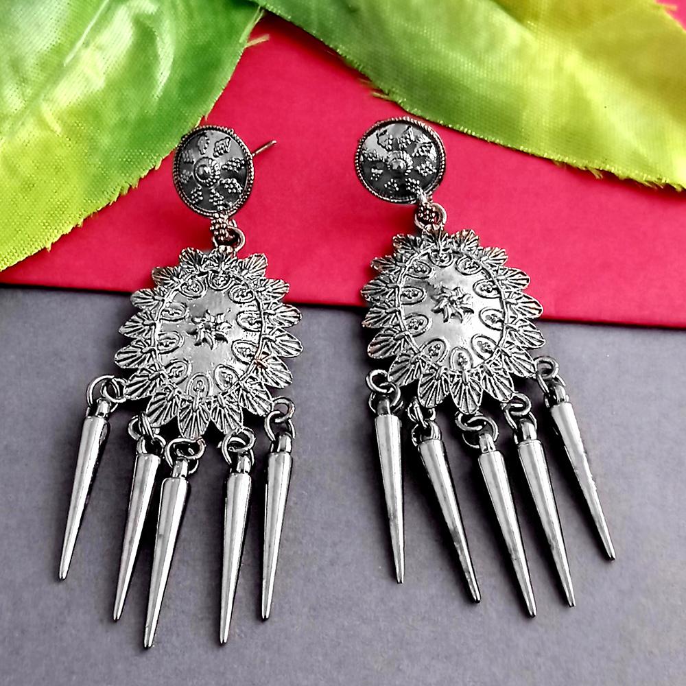 Woma Silver Plated Dangler Earrings - 1318295