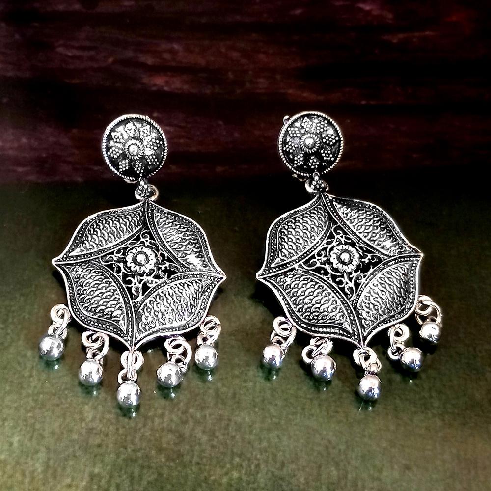 Woma Silver Plated Dangler Earrings - 1318306