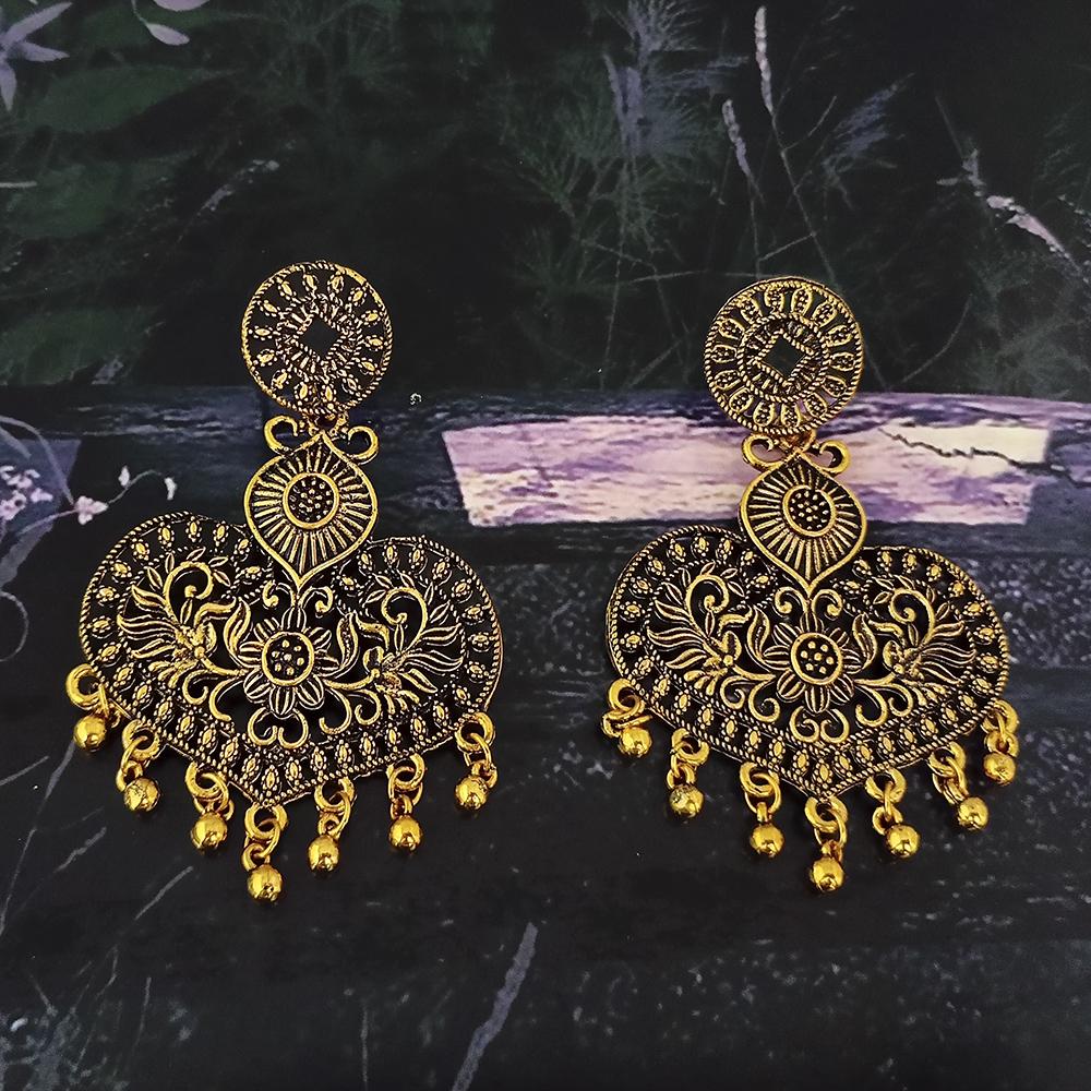 Woma Gold Plated Dangler Earrings - 1318394