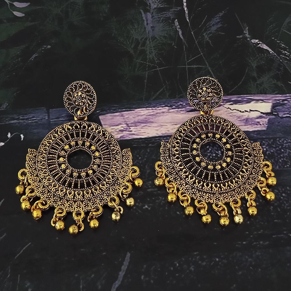 Woma Gold Plated Dangler Earrings - 1318395