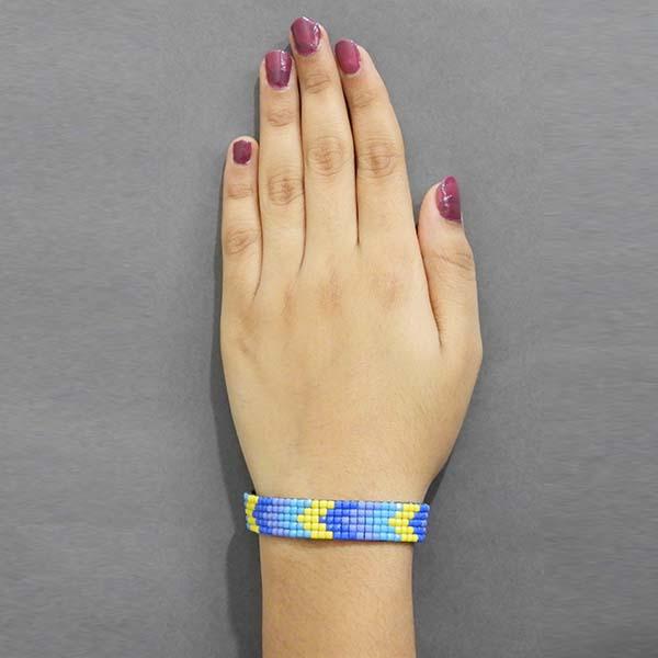 Urthn Silver Plated Multicolor Stone Bracelet - 1403005A