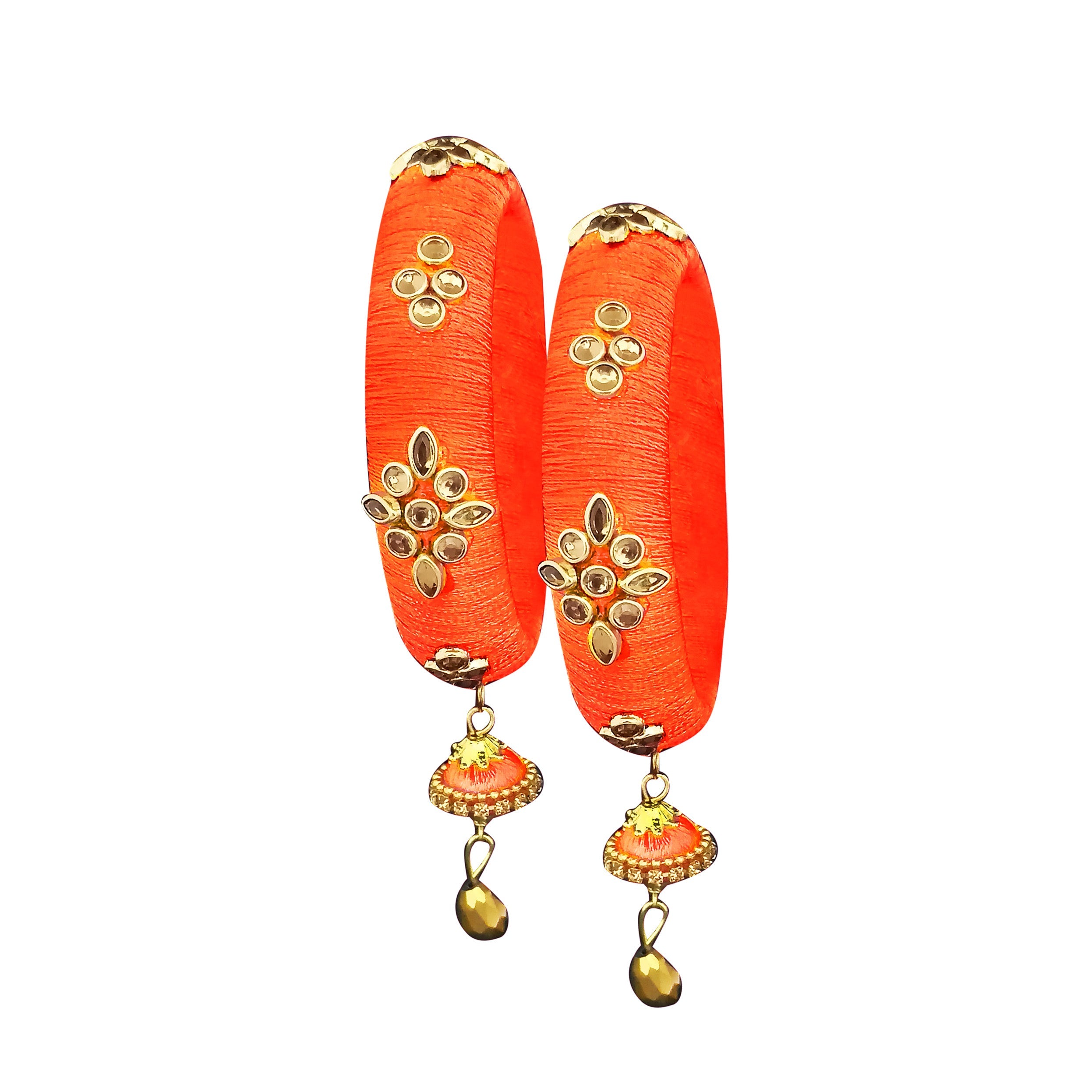 Sejal Green Color Austrian Stone Bangle Set - 1403724D