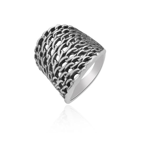 Urthn Rhodium Plated Finger Ring - 1501877_18