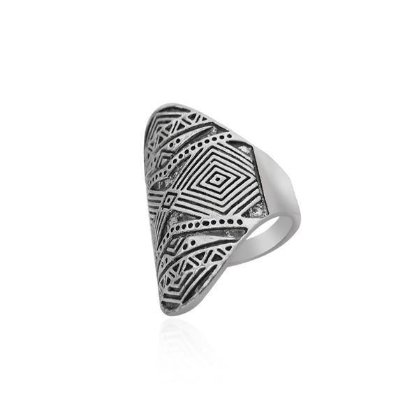 Urthn Rhodium Plated Finger Ring - 1501880_19