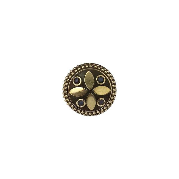 Urthn Resin Stone Gold Plated Adjustable Ring - 1501888A