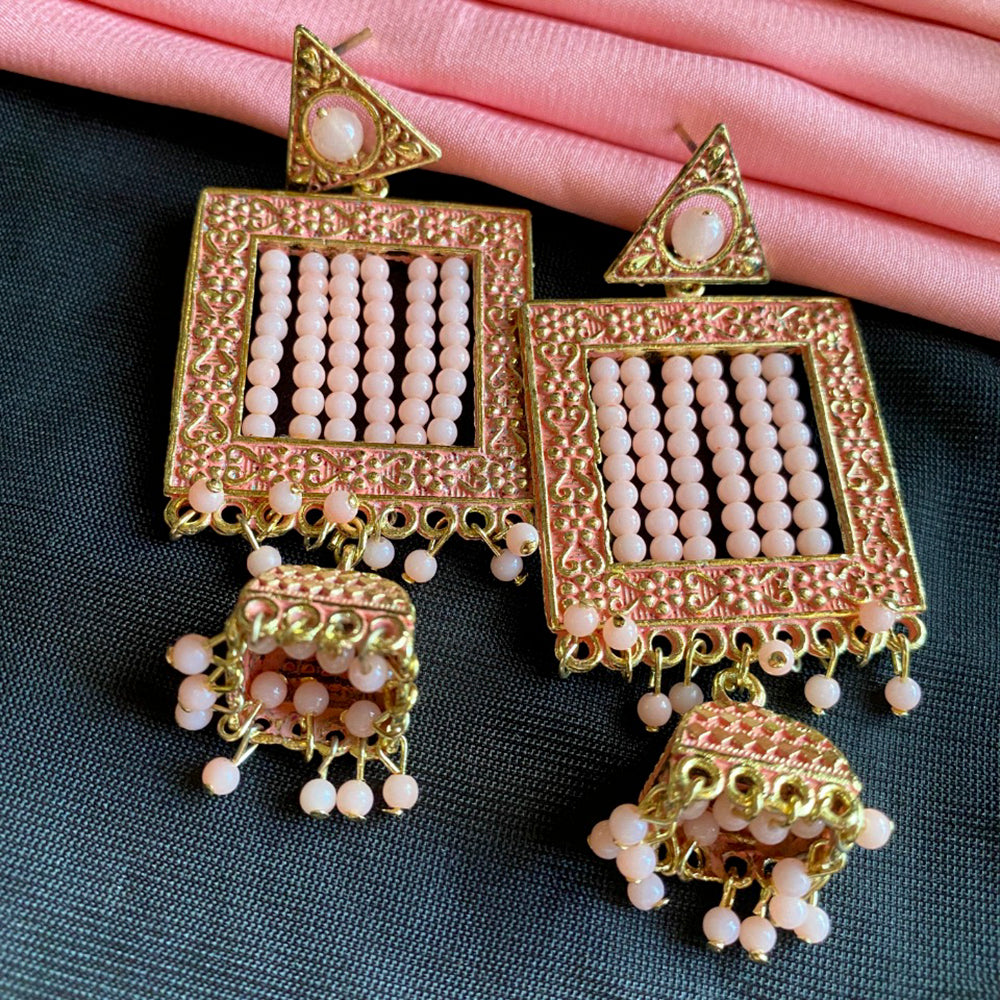 Mahavir Gold Plated Plated Dangler Earrings
