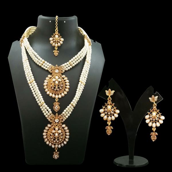 14Fashion Gold Plated Austrian Stone Bridal Set