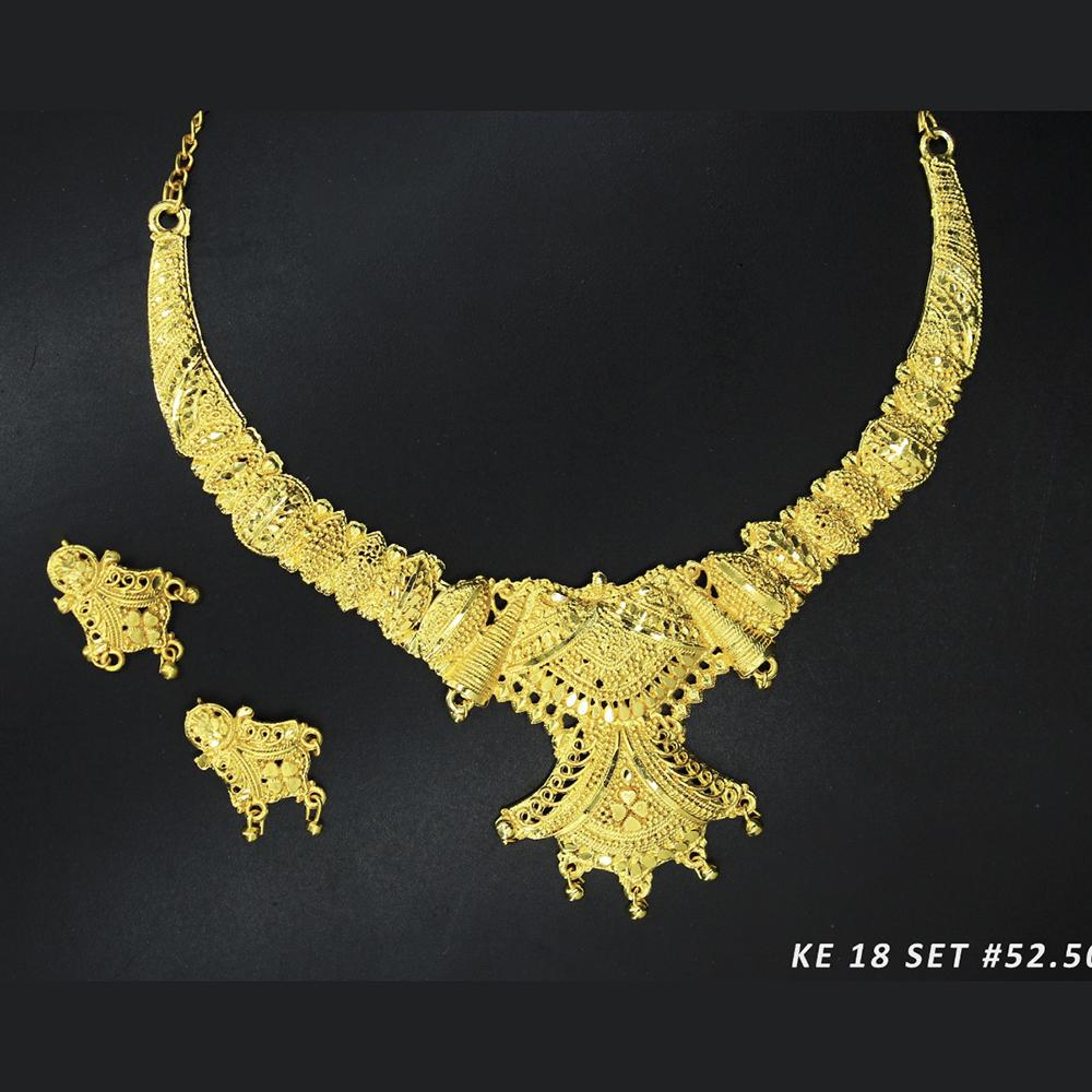 Mahavir Forming Gold Necklace Set - 36- KE- 18