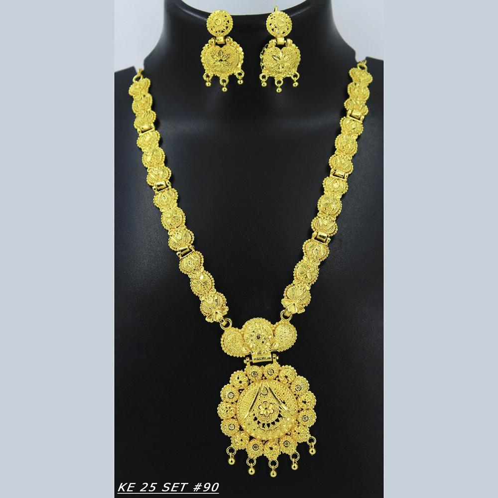 Mahavir Forming Gold Necklace Set - 36- KE- 25