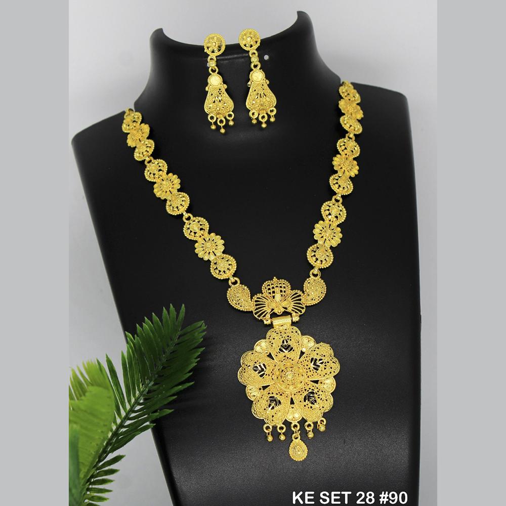 Mahavir Forming Gold Necklace Set - 36- KE- 28