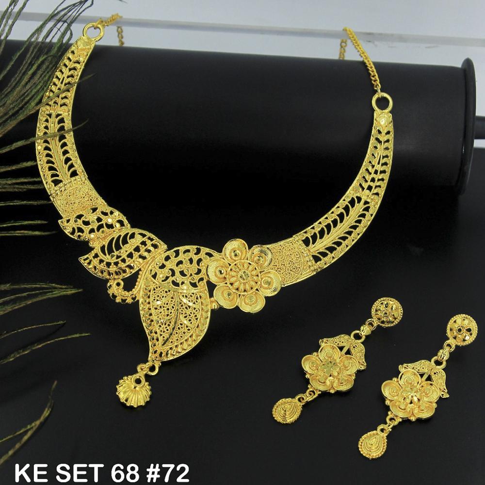 Mahavir Forming Gold Necklace Set - 36- KE- 68