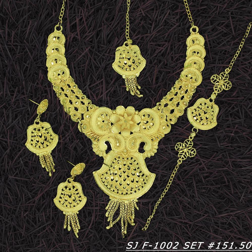 Mahavir Forming Gold Necklace Set - 36- SJ- F-1002