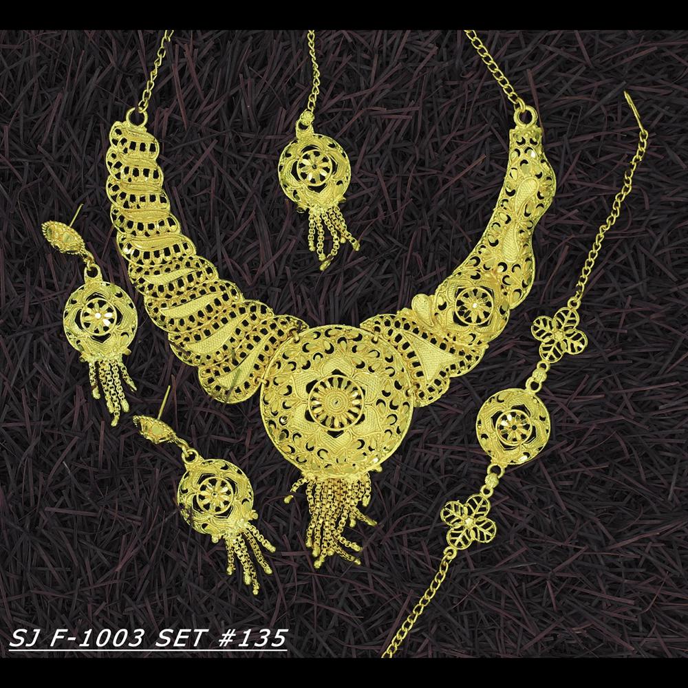 Mahavir Forming Gold Necklace Set - 36- SJ- F-1003