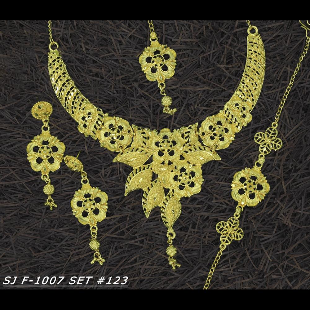 Mahavir Forming Gold Necklace Set - 36- SJ- F-1007
