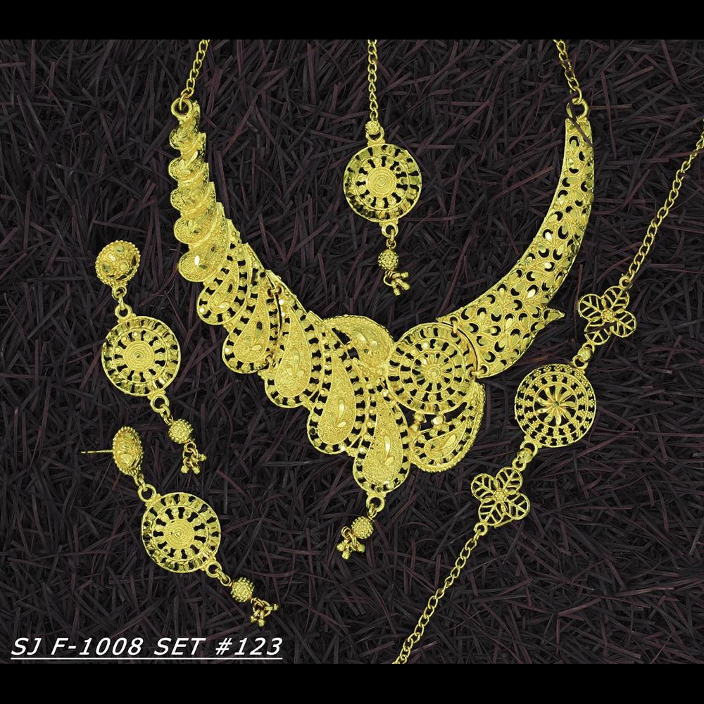 Mahavir Forming Gold Necklace Set - 36- SJ- F-1008