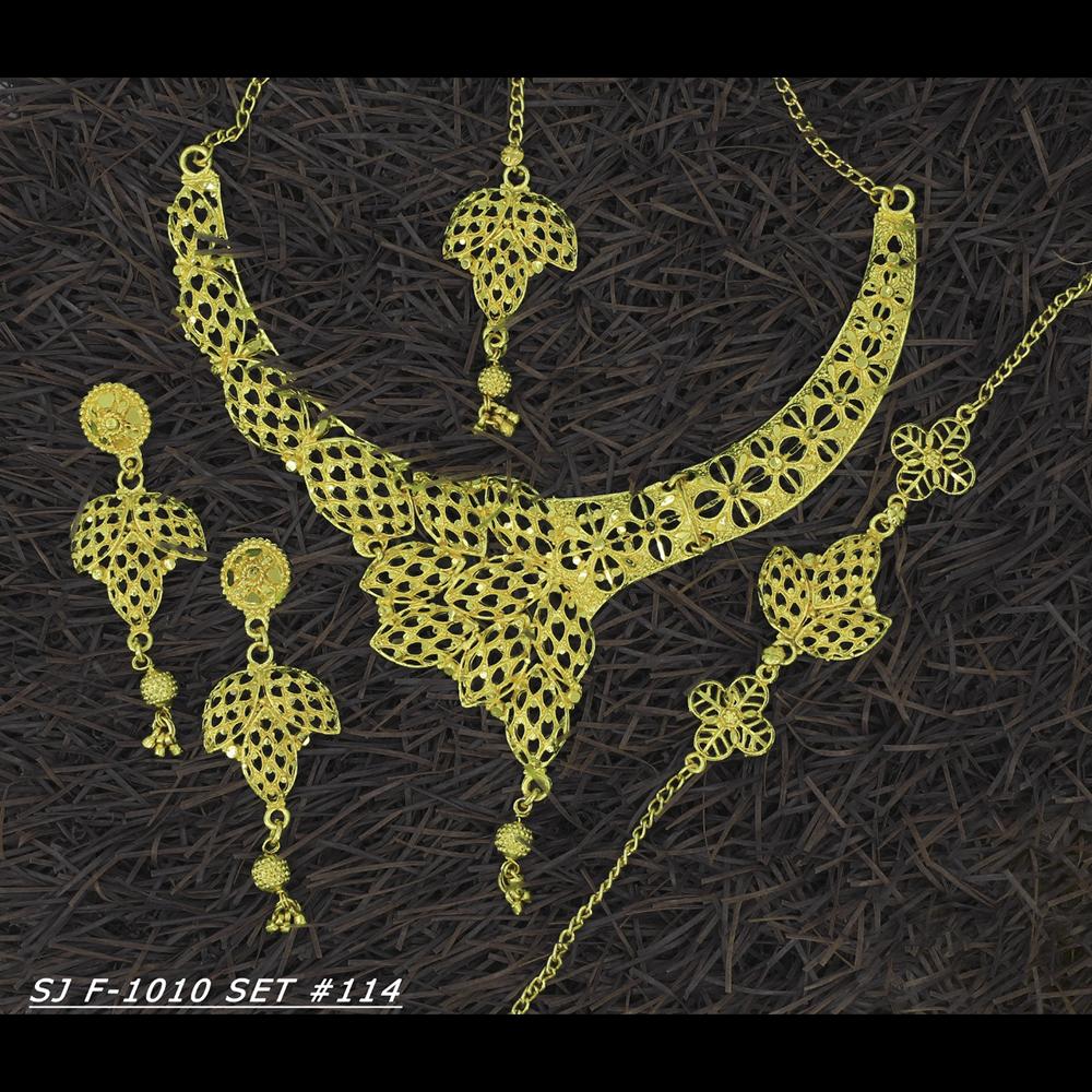 Mahavir Forming Gold Necklace Set - 36- SJ- F-1010