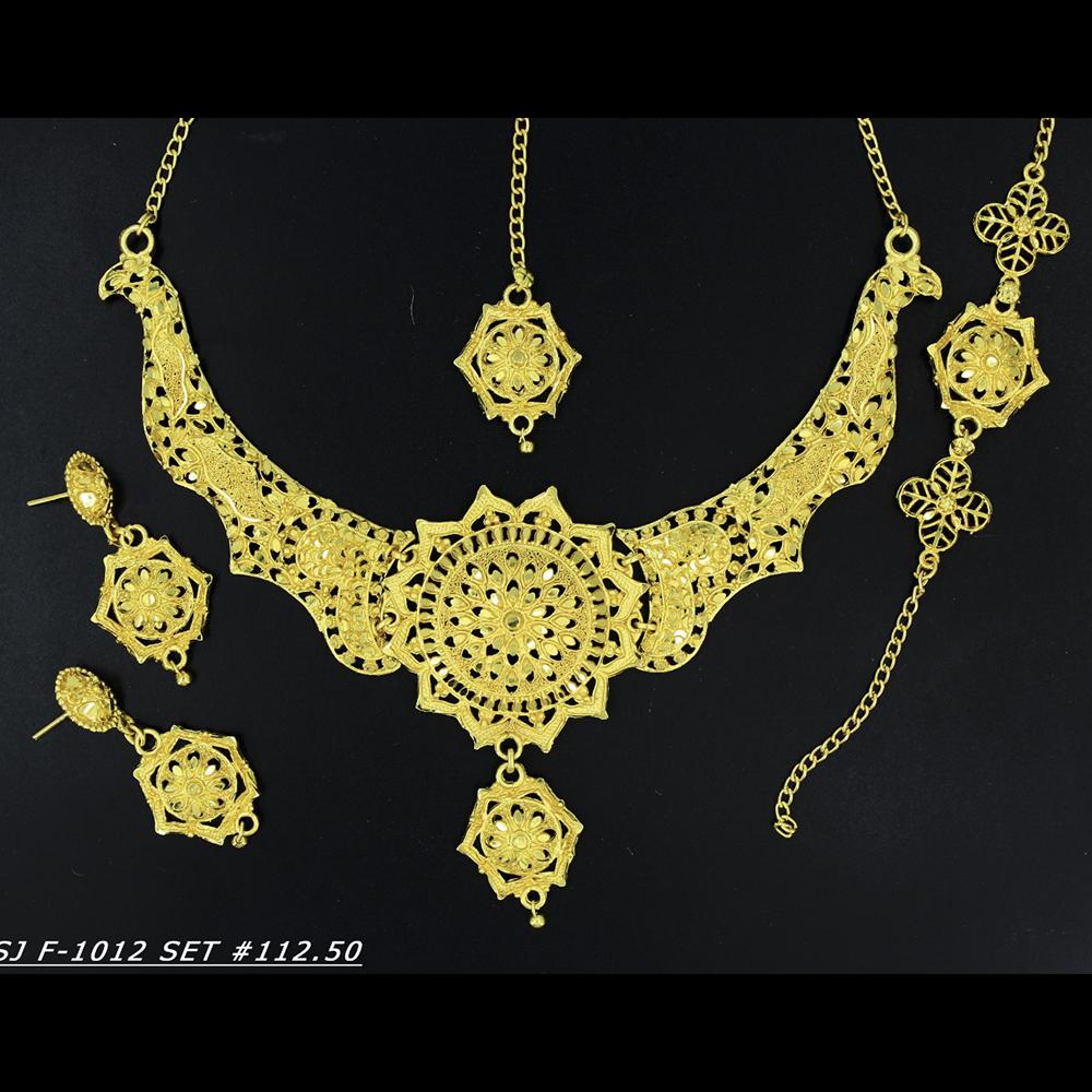 Mahavir Forming Gold Necklace Set - 36- SJ- F-1012