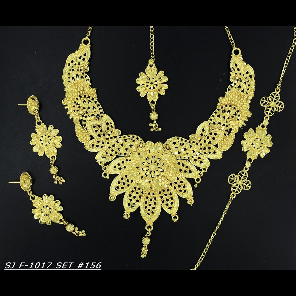 Mahavir Forming Gold Necklace Set - 36- SJ- F-1017