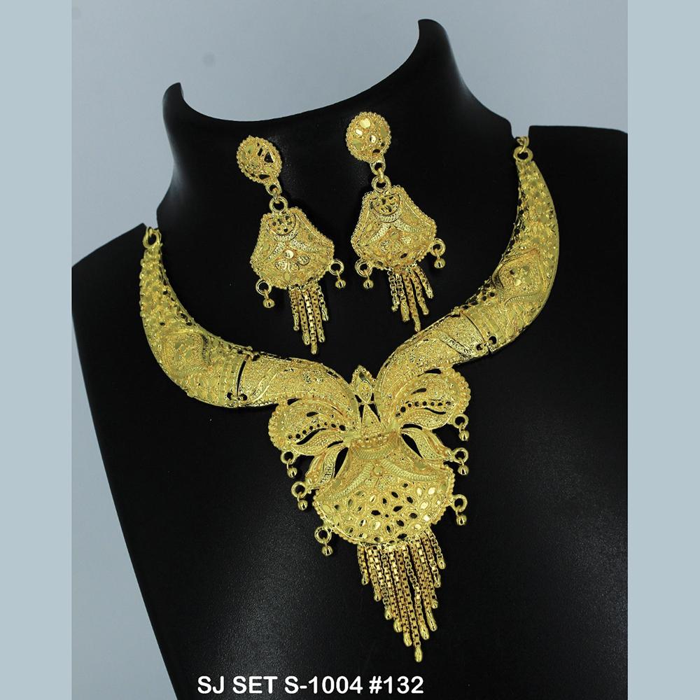Mahavir Forming Gold Necklace Set - 36- SJ- S-1004