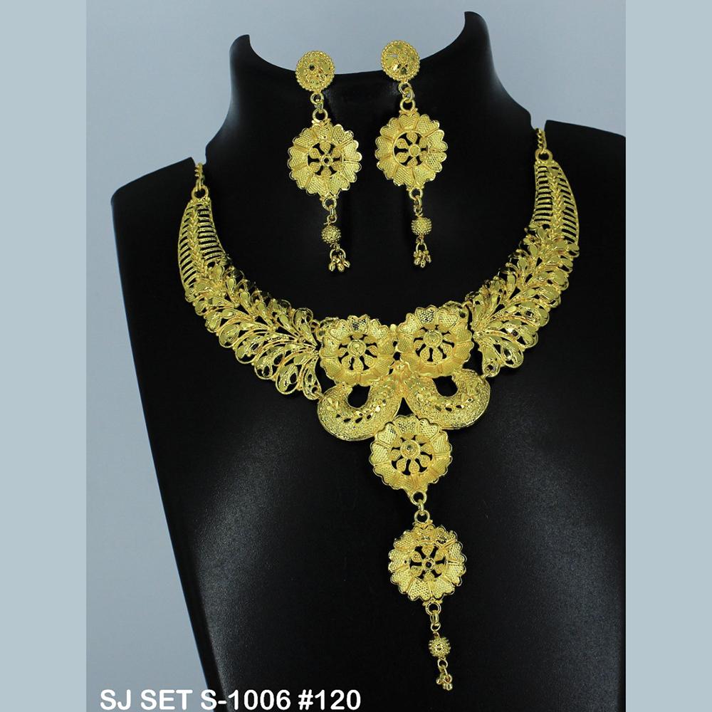 Mahavir Forming Gold Necklace Set - 36- SJ- S-1006