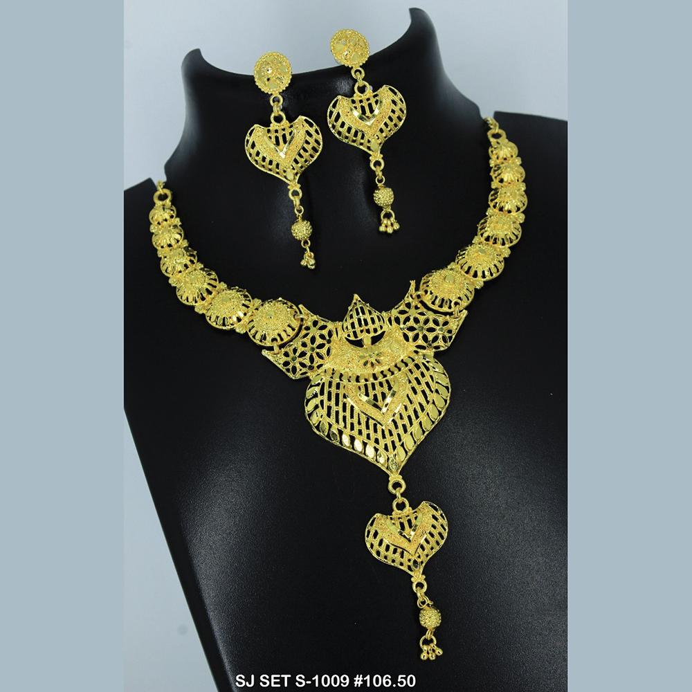 Mahavir Forming Gold Necklace Set - 36- SJ- S-1009